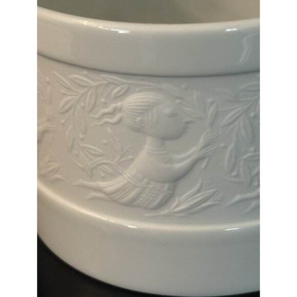 Rosenthal Studio Bjorn Wiinblad Vase Bowl Fairy Relief Porcelain Denmark 5x3 - Picture 2 of 9